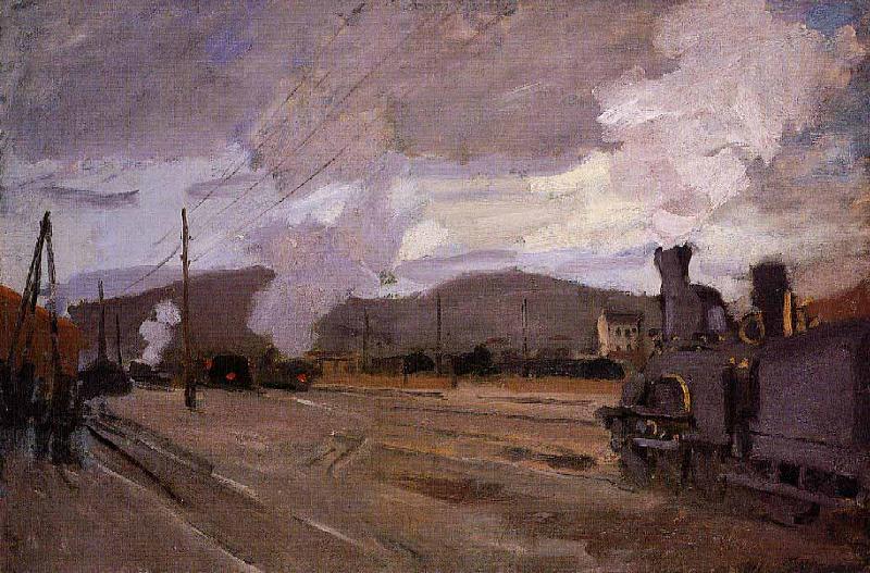 Claude Monet The Gare dArgenteuil Germany oil painting art